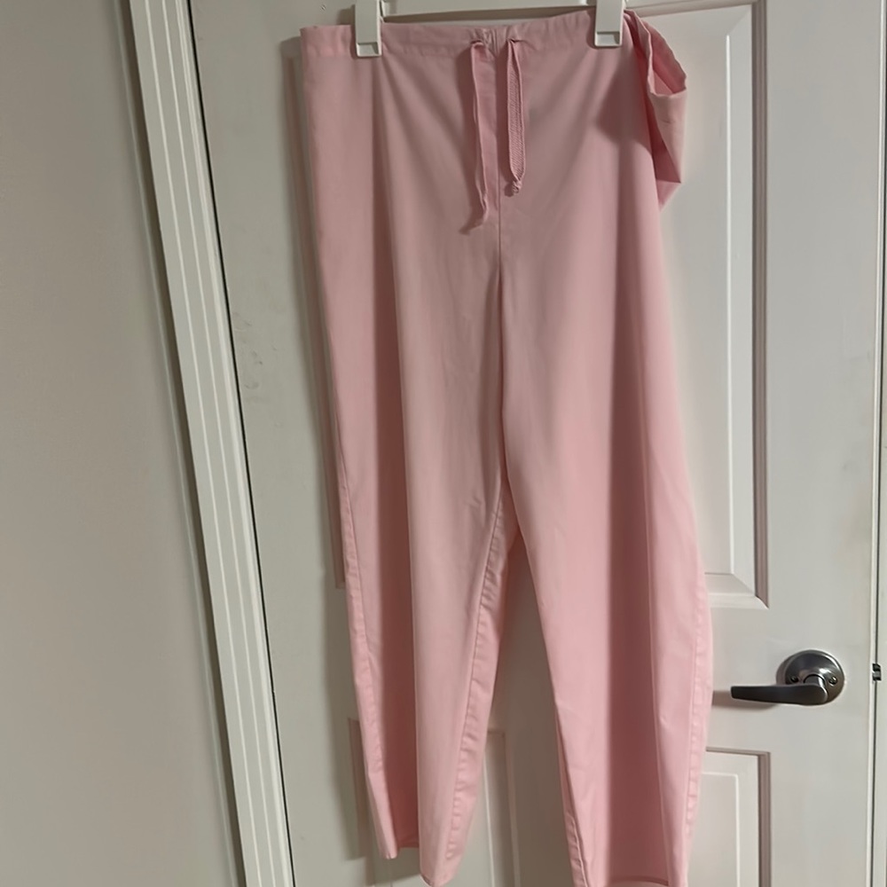 Life Pink unisex size small scrub pants